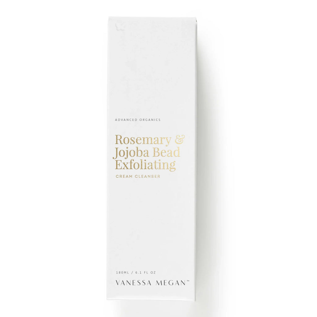VANESSA MEGAN ROSEMARY & JOJOBA BEAD EXFOLIATING CREAM CLEANSER 180ML - AtsiHairSupplies