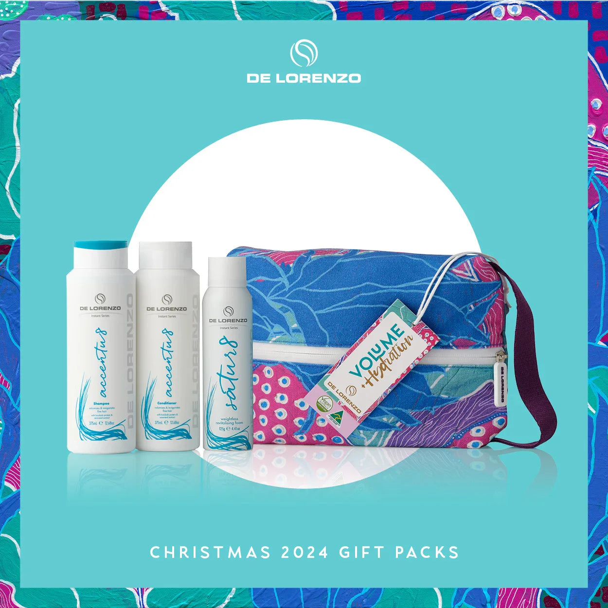 De Lorenzo Instant Accentu8 Volume + Hydration Christmas Packs 2024 - AtsiHairSupplies