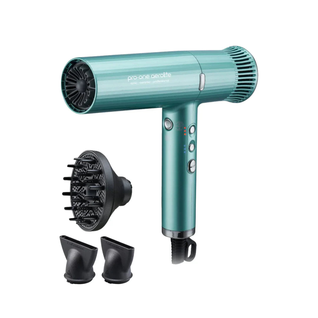 PRO-ONE Aerolite Hairdryer - Emerald Green - AtsiHairSupplies