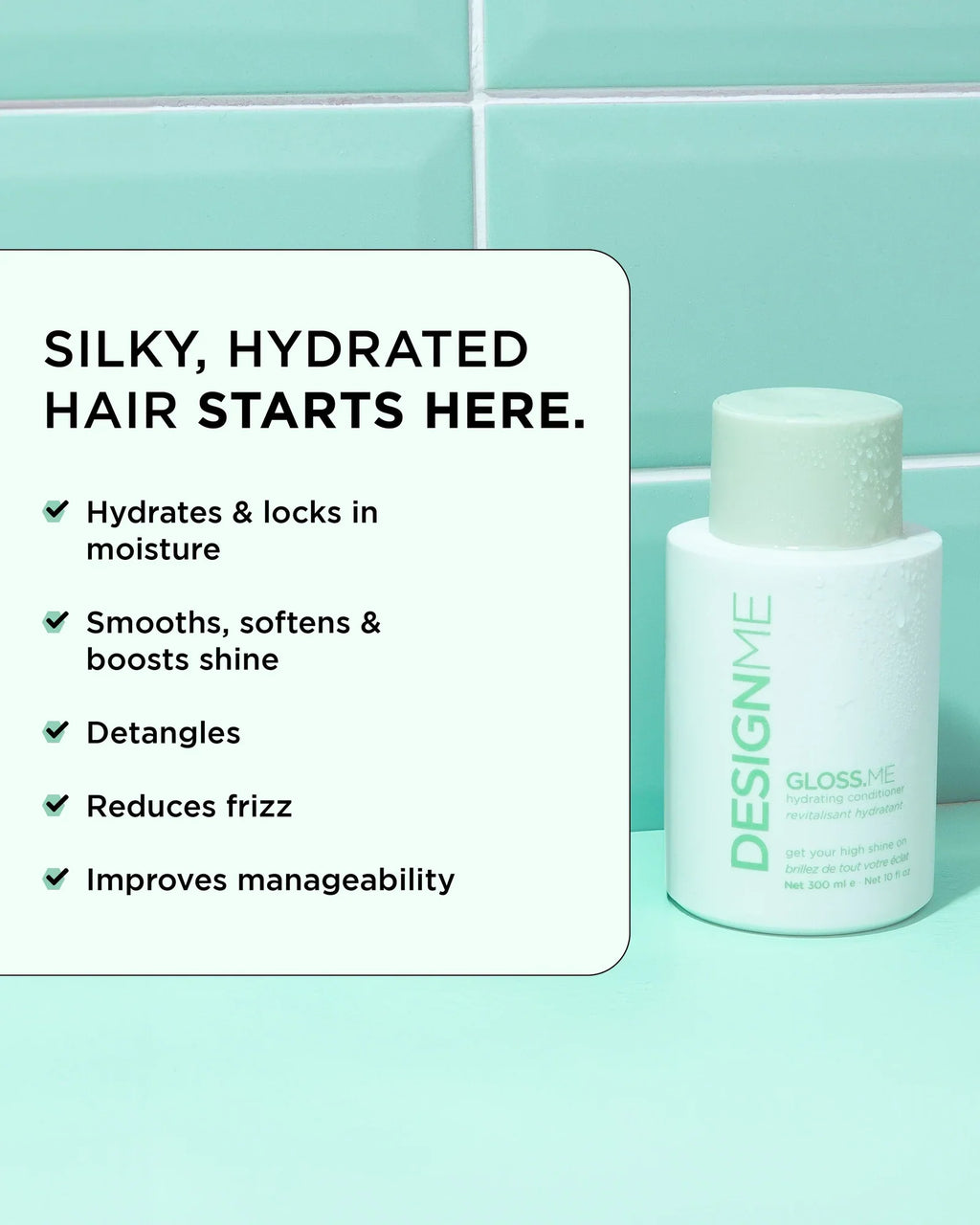 DesignMe Gloss.Me Hydrating Conditioner 300ml - AtsiHairSupplies