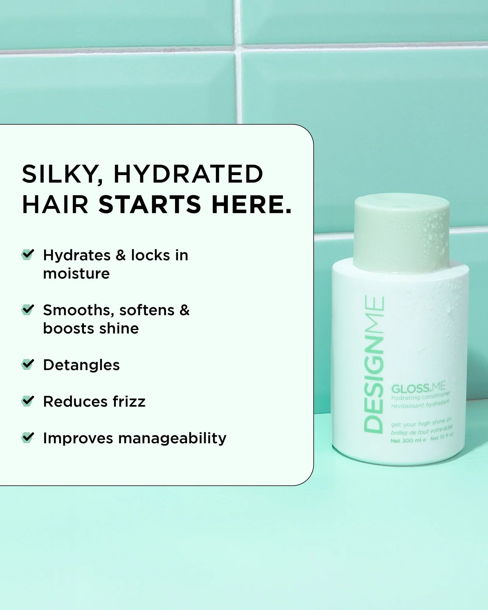 DesignMe Gloss.Me Hydrating Conditioner 300ml - AtsiHairSupplies