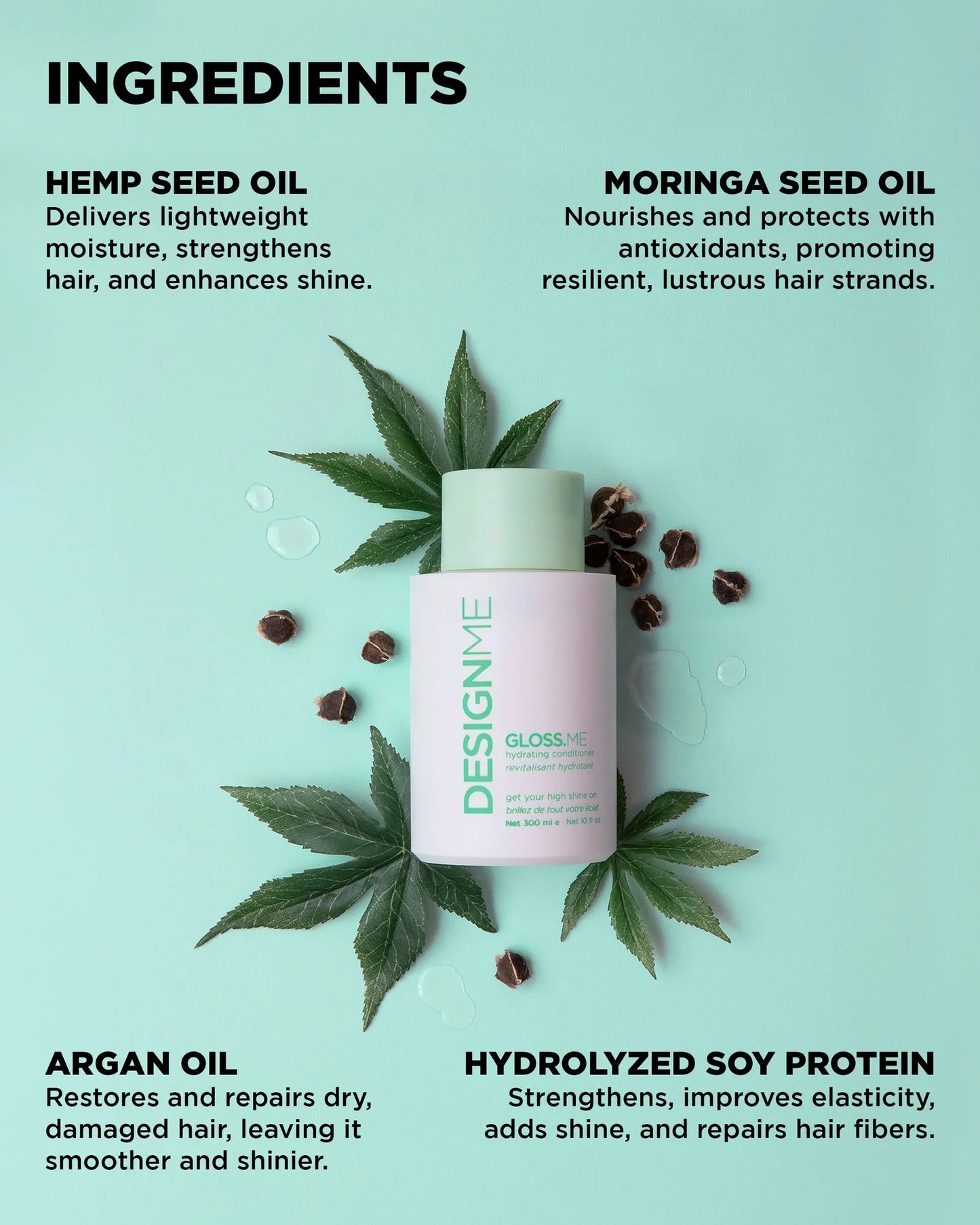 DesignMe Gloss.Me Hydrating Conditioner 300ml - AtsiHairSupplies