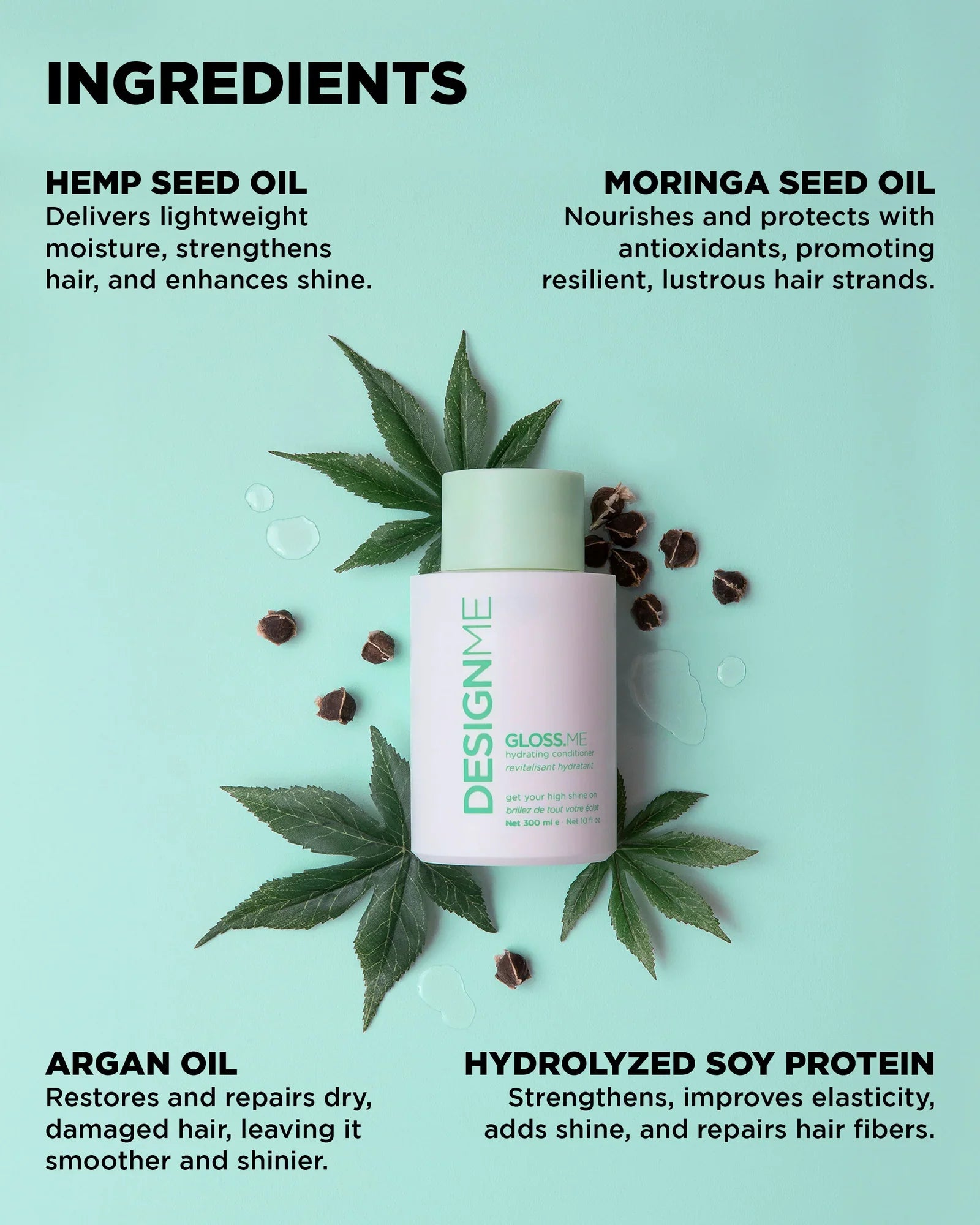 DesignMe Gloss.Me Hydrating Conditioner 300ml - AtsiHairSupplies
