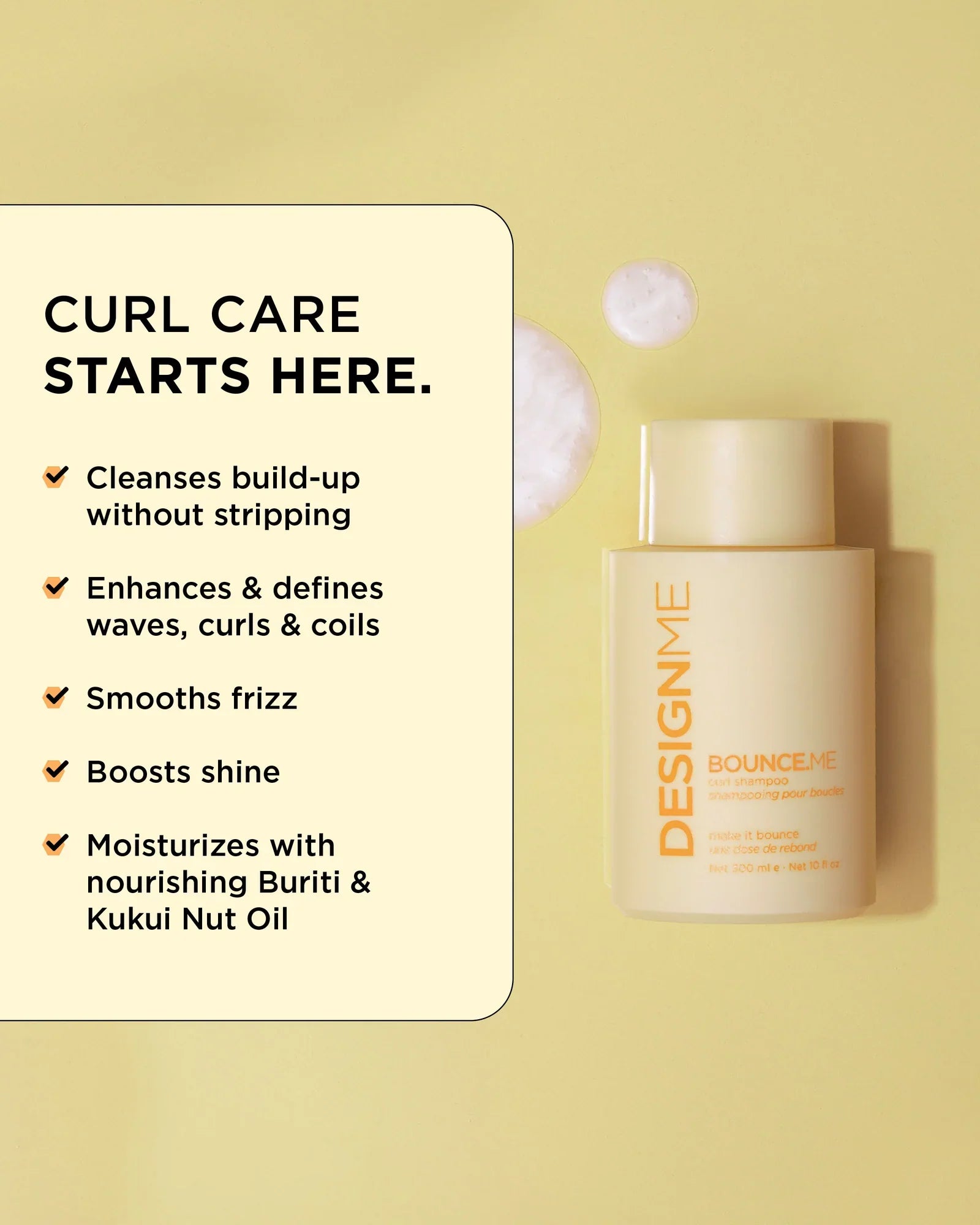 DesignMe Bounce.Me Curl Shampoo 300ml - AtsiHairSupplies