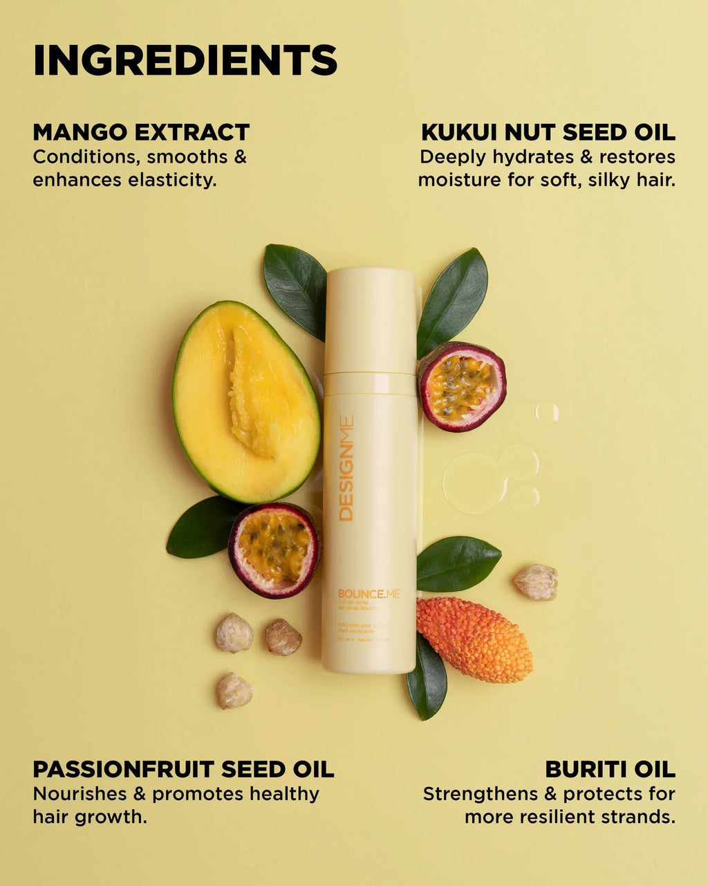 DesignMe Bounce.Me Curl Gel Spray 230ml - AtsiHairSupplies