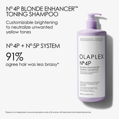 OLAPLEX Nº.4P BLONDE ENHANCER™ TONING SHAMPOO 1000ml - AtsiHairSupplies