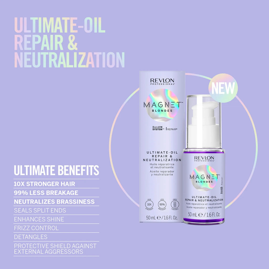 REVLON PROFESSIONAL MAGNET™ BLONDES ULTIMATE OIL – REPAIR & NEUTRALIZATION 50ml - AtsiHairSupplies