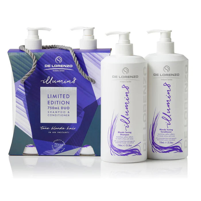 De Lorenzo Illumin8 Limited Edition Duo Shampoo & Conditioner (2x750ml) - AtsiHairSupplies