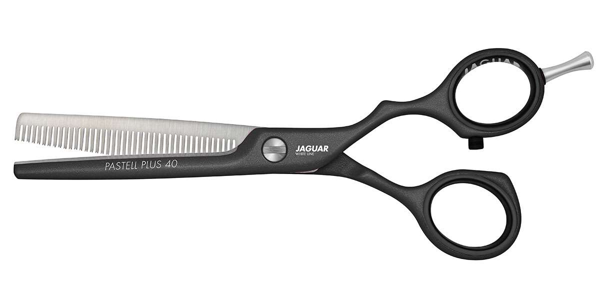 Jaguar WHITE LINE Pastell Plus Offset 40 LAVA 5.5" Texturing Scissor - AtsiHairSupplies