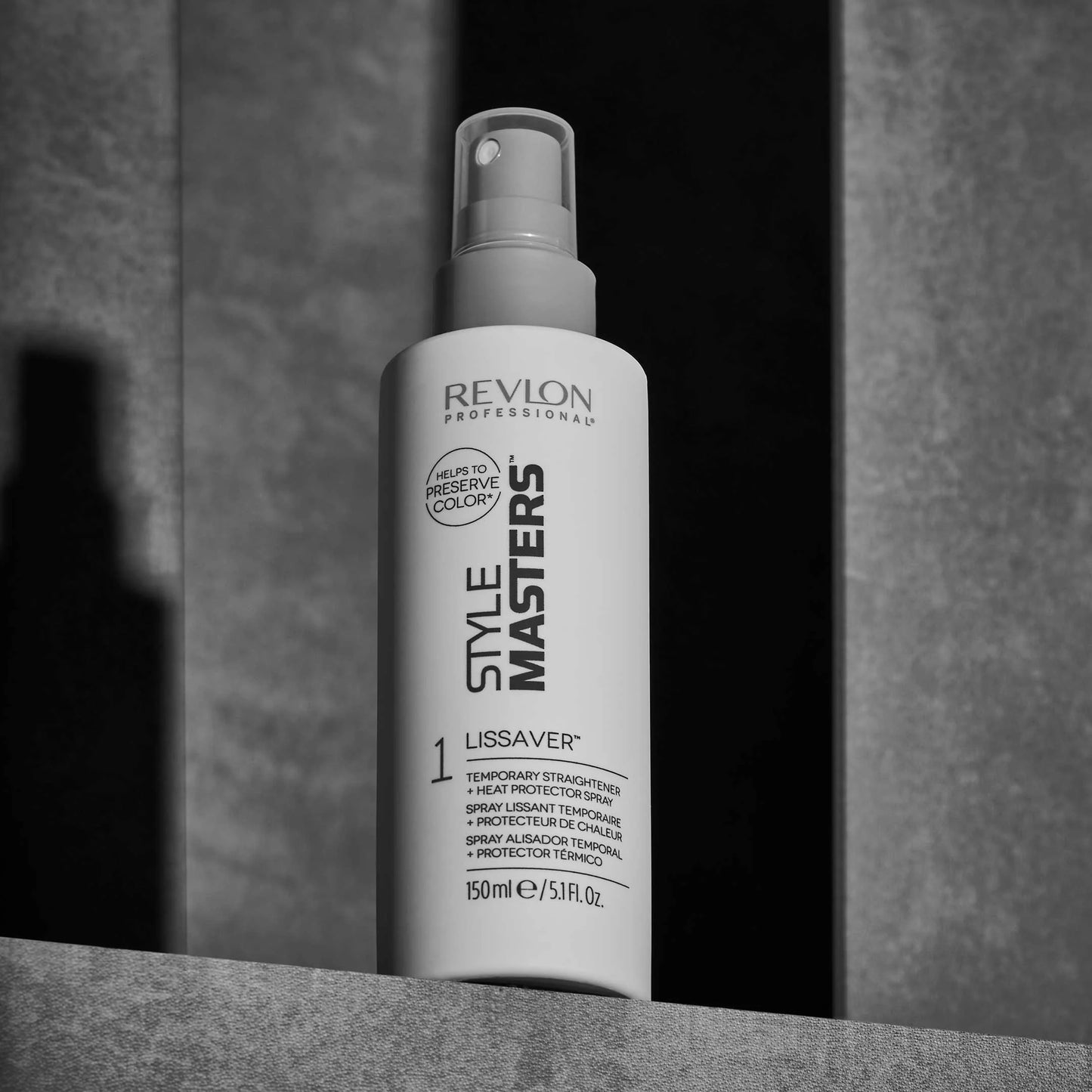 REVLON PROFESSIONAL STYLE MASTERS™ LISSAVER™ 1 Temporary Straightener + Heat Protector Spray 150ml - AtsiHairSupplies