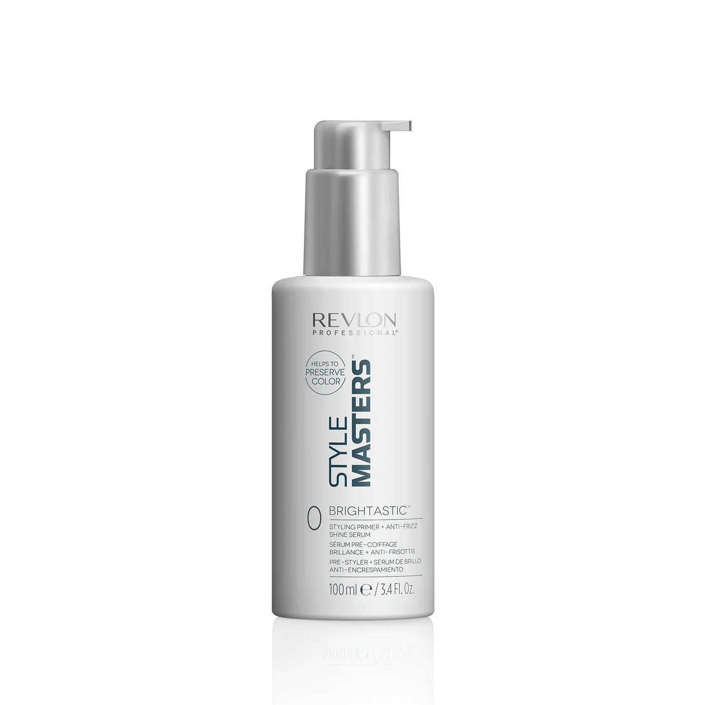 REVLON PROFESSIONAL STYLE MASTERS™ BRIGHTASTIC™ 0 Styling Primer + Anti-Frizz Shine Serum 100ml - AtsiHairSupplies