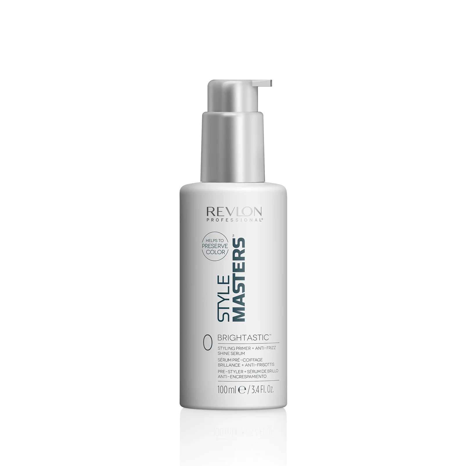 REVLON PROFESSIONAL STYLE MASTERS™ BRIGHTASTIC™ 0 Styling Primer + Anti-Frizz Shine Serum 100ml - AtsiHairSupplies