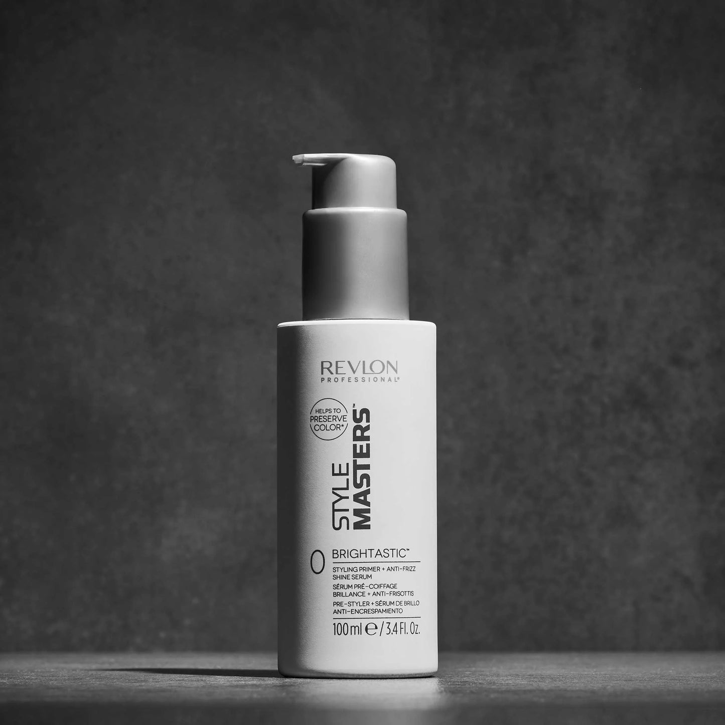 REVLON PROFESSIONAL STYLE MASTERS™ BRIGHTASTIC™ 0 Styling Primer + Anti-Frizz Shine Serum 100ml - AtsiHairSupplies
