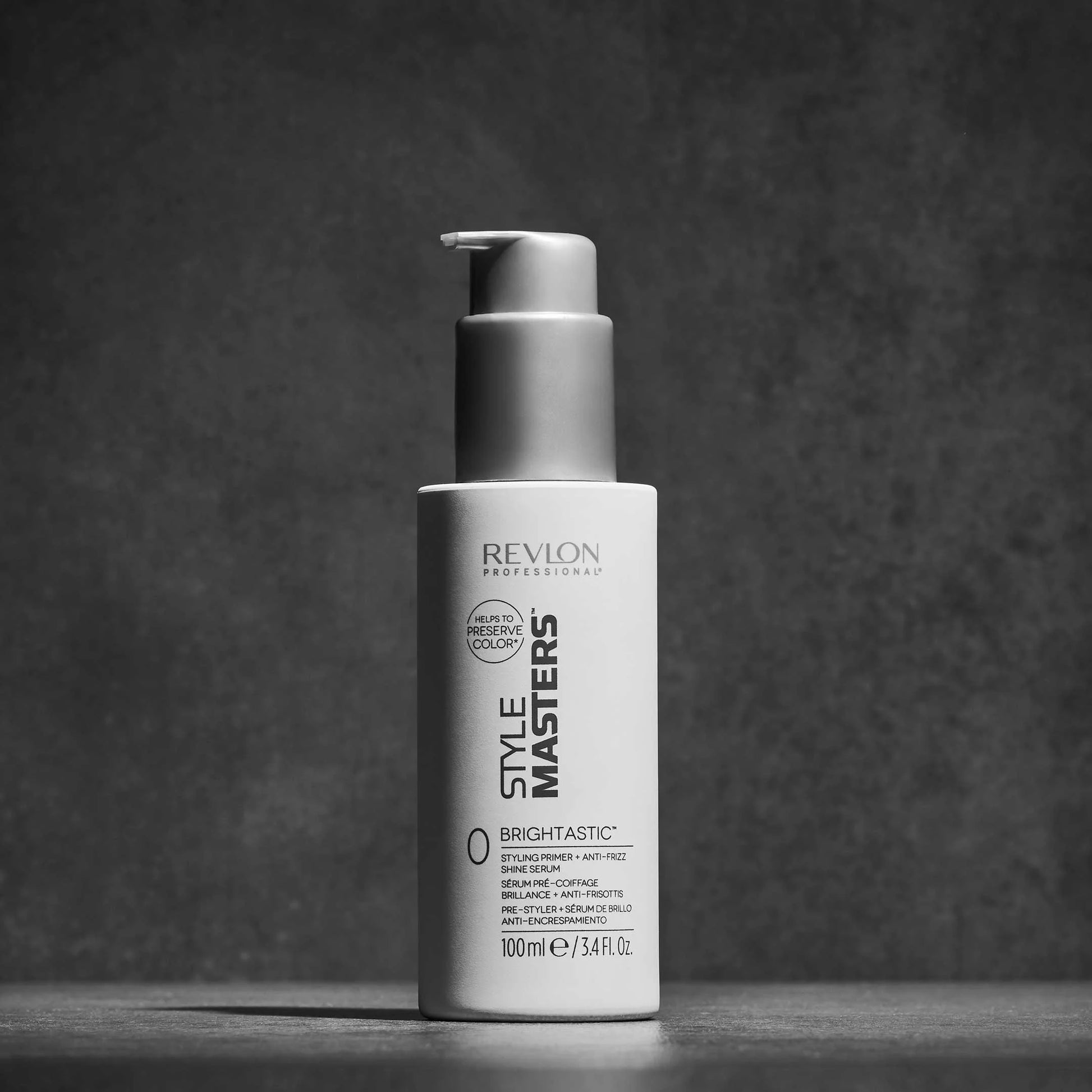 REVLON PROFESSIONAL STYLE MASTERS™ BRIGHTASTIC™ 0 Styling Primer + Anti-Frizz Shine Serum 100ml - AtsiHairSupplies