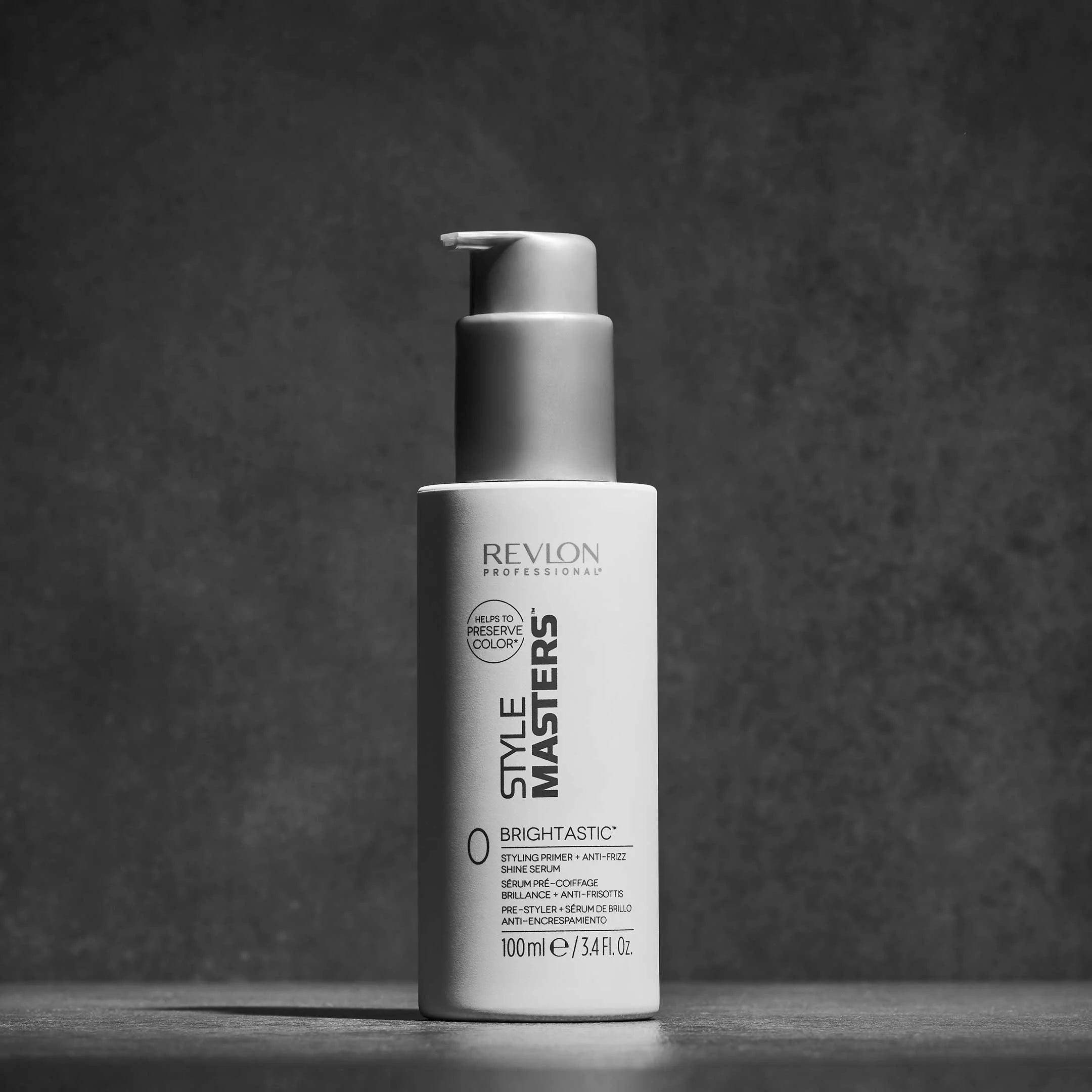 REVLON PROFESSIONAL STYLE MASTERS™ BRIGHTASTIC™ 0 Styling Primer + Anti-Frizz Shine Serum 100ml - AtsiHairSupplies