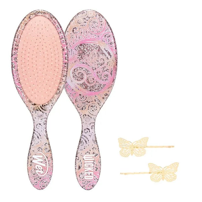 WET BRUSH WICKED GLINDA DETANGLING KIT (Original Detangler + Butterfly Bobbies)