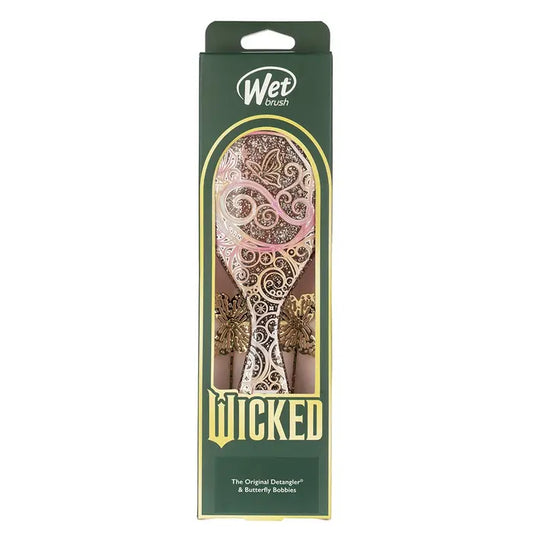 WET BRUSH WICKED GLINDA DETANGLING KIT (Original Detangler + Butterfly Bobbies)