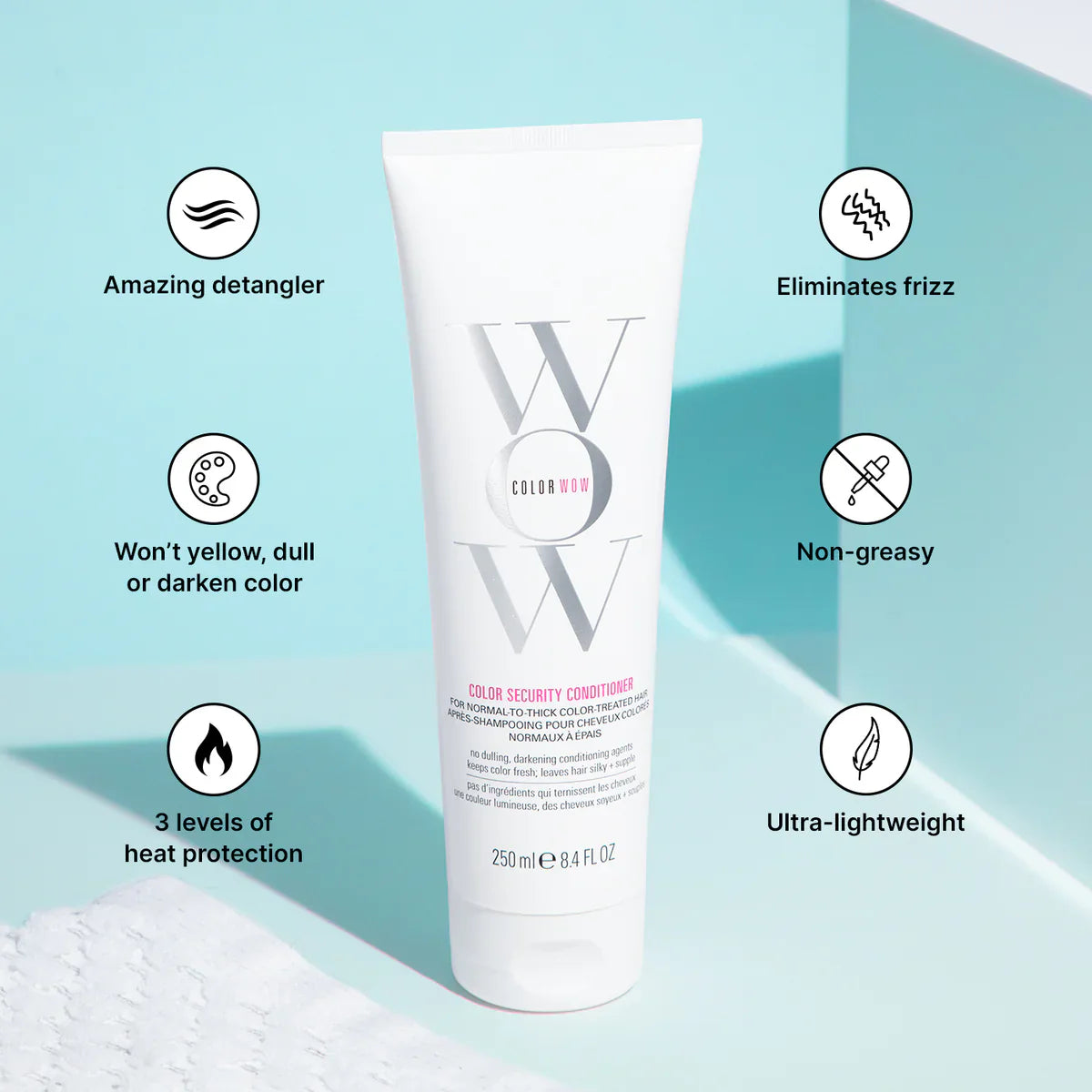 COLOR WOW Color Security Conditioner (For Normal to Thick Hair) 250ml - AtsiHairSupplies