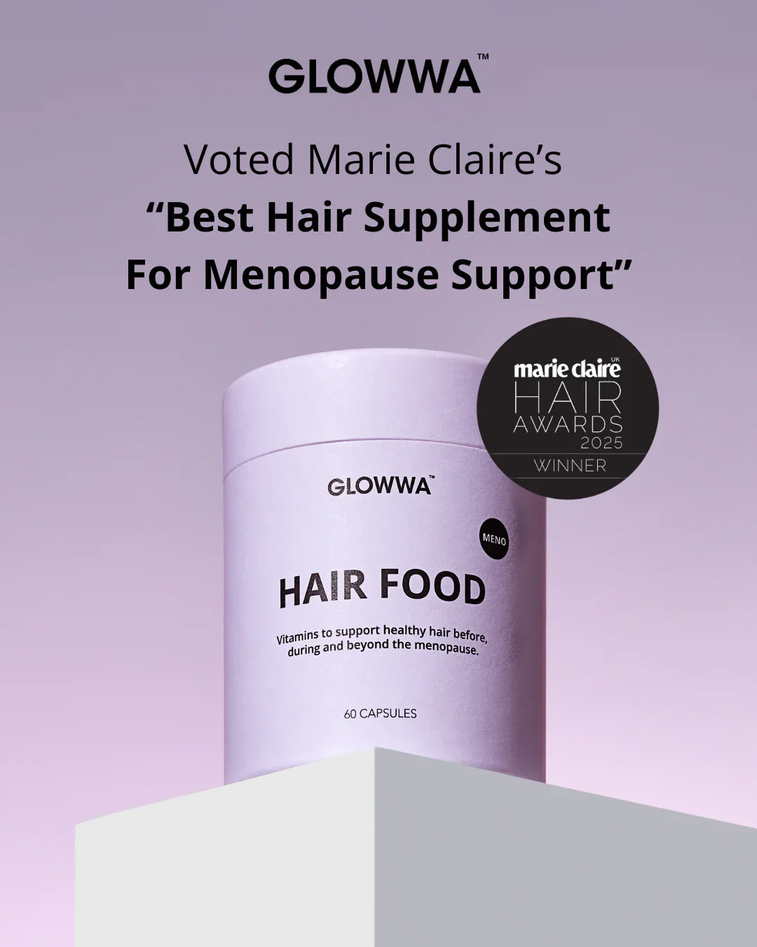 GLOWWA HAIR FOOD | MENO - Hair Vitamins 60 Capsules - AtsiHairSupplies