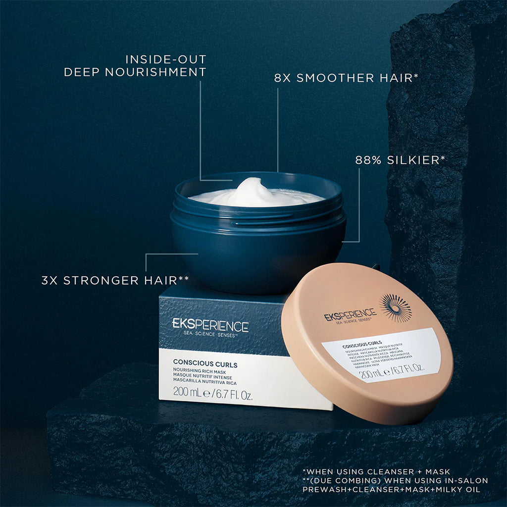 REVLON PROFESSIONAL EKSPERIENCE™ CONSCIOUS CURLS NOURISHING RICH MASK 200ml - AtsiHairSupplies