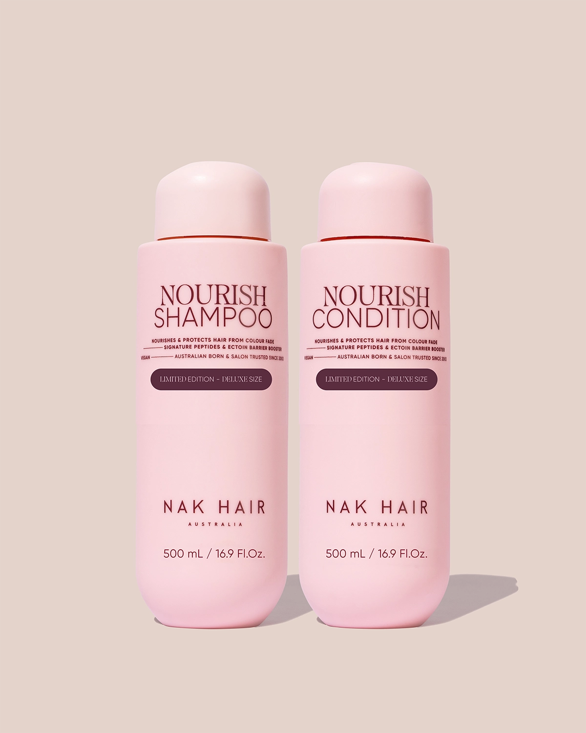 NAK HAIR Nourish Shampoo & Condition Deluxe Size Duo 2x500ml - AtsiHairSupplies
