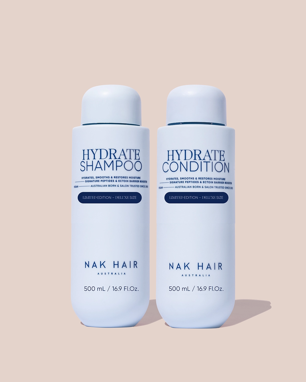 NAK HAIR Hydrate Shampoo & Condition Deluxe Size Duo 2x500ml - AtsiHairSupplies