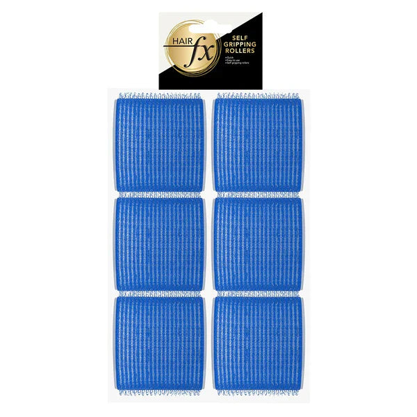 HAIR FX - Self Gripping Velcro Rollers 76mm 12pk - Blue - AtsiHairSupplies