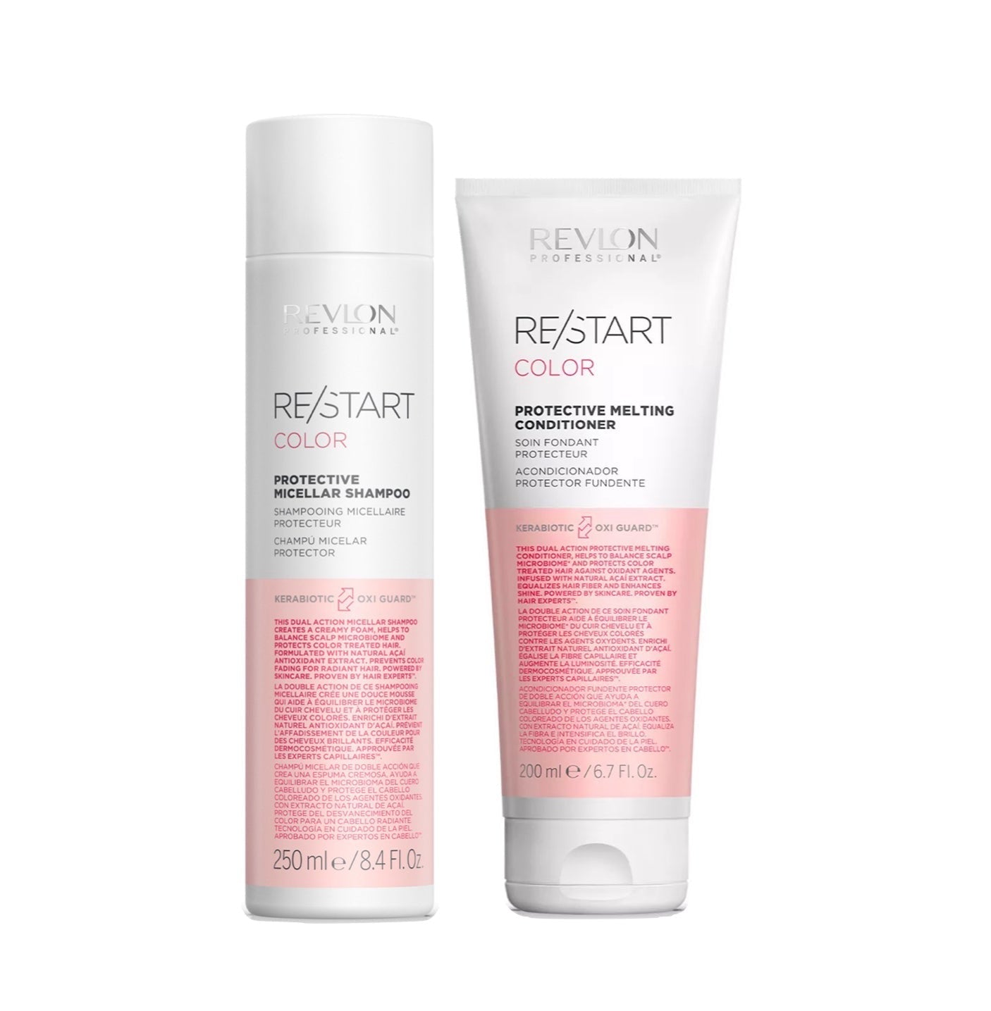 REVLON PROFESSIONAL RE/START™ COLOR-PROTECTIVE DUO WITH FREE MINI DETANGLER BRUSH - AtsiHairSupplies