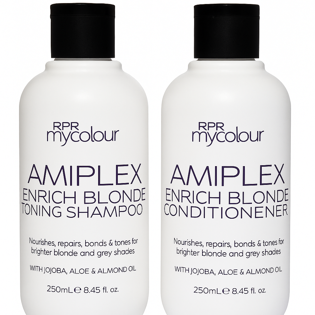 RPR Amiplex Enrich Blonde Toning Shampoo & Conditioner 250mL - AtsiHairSupplies