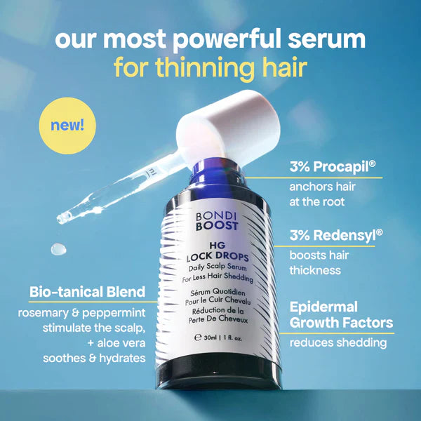 BONDI BOOST HG LOCK DROPS Anti-Shedding Scalp & Hair Serum 60ml - AtsiHairSupplies
