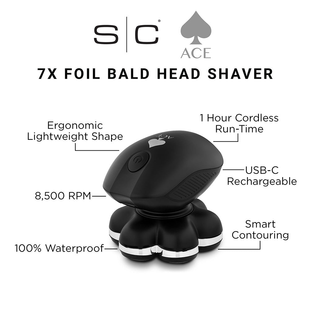 STYLECRAFT BY SILVER BULLET ACE 7X Foil Bald Head Shaver - AtsiHairSupplies
