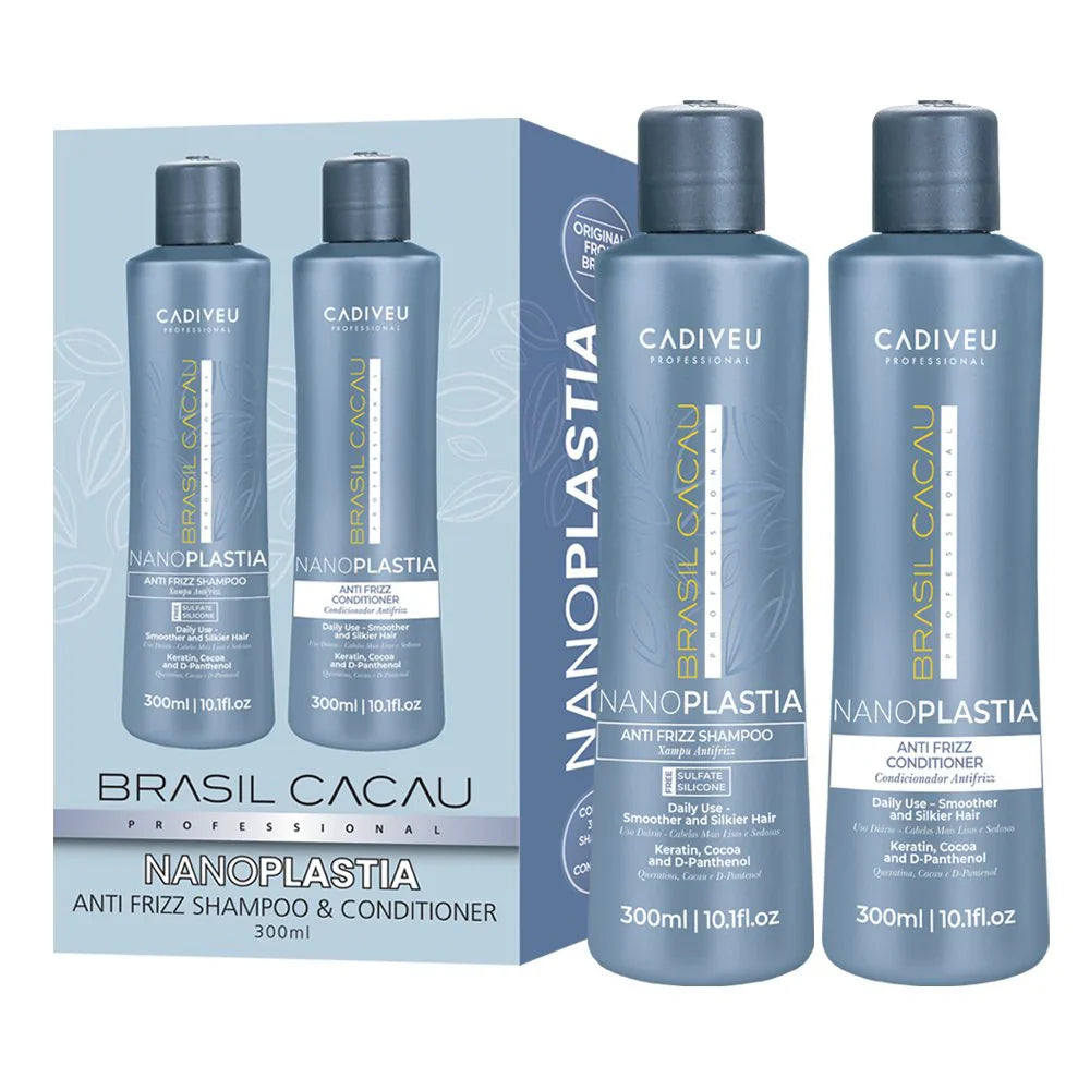 Brasil Cacau NanoPlastia Anti Frizz Shampoo & Conditioner Duo - AtsiHairSupplies