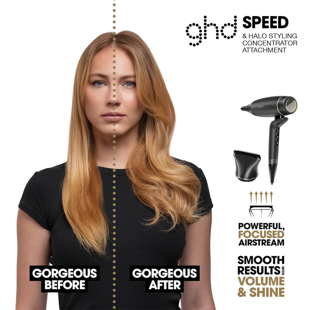 GHD Speed Professional Hair Dryer - Matte Black