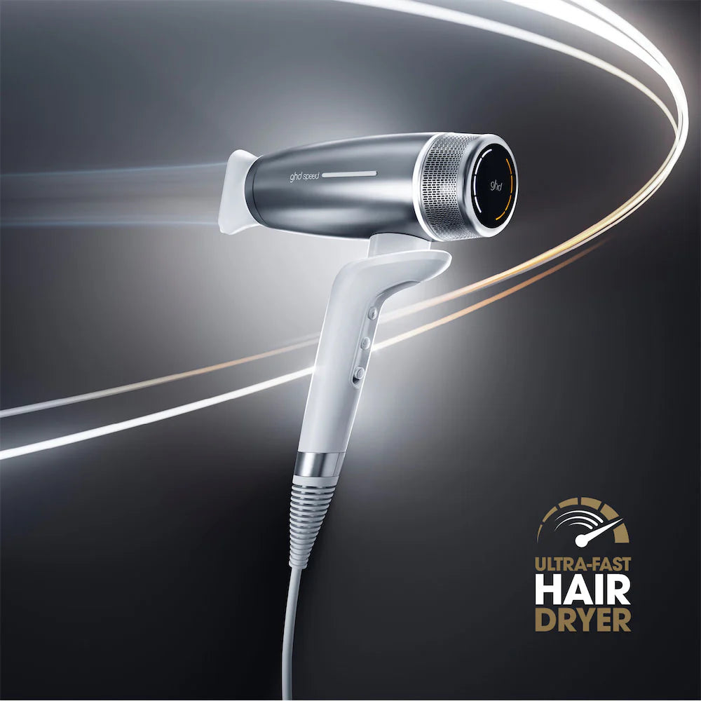 GHD Speed Professional Hair Dryer - Metallic White