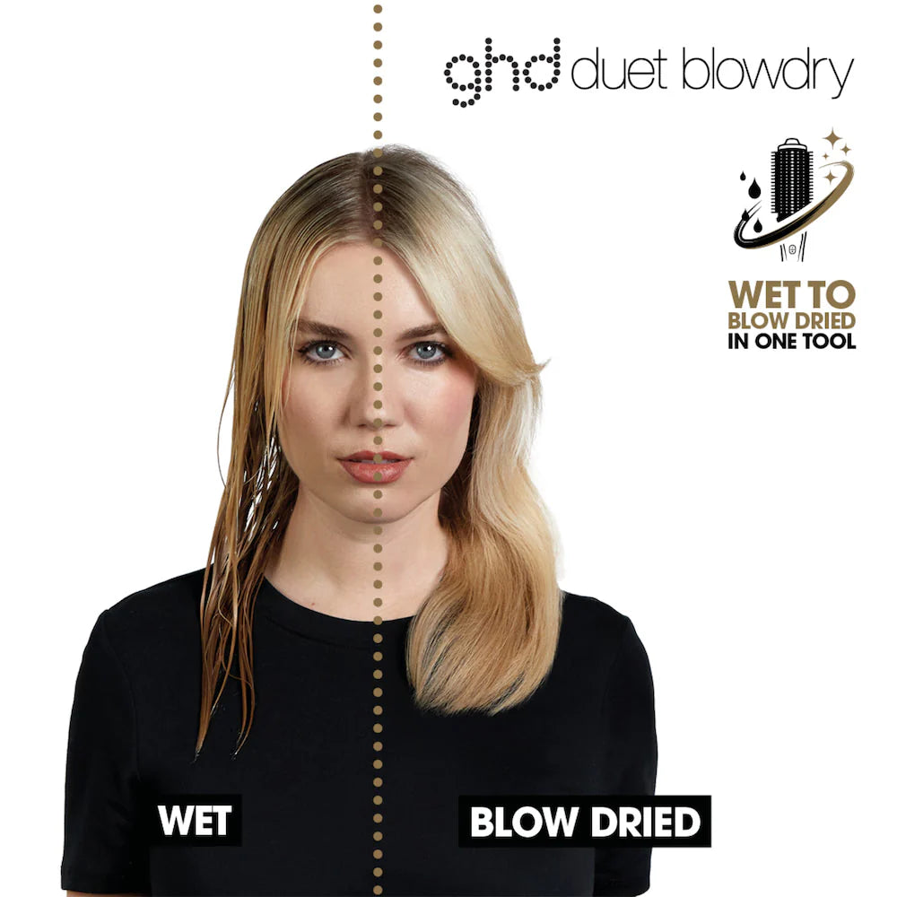 GHD Duet 2-In-1 Blowdry Brush - Limited Edition Dusted Pink