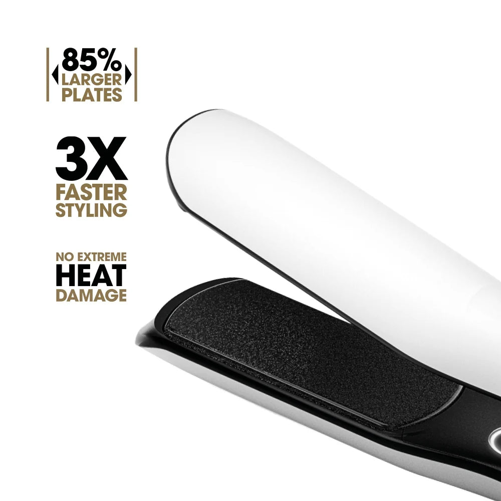GHD CHRONOS MAX professional HD motion-responsive wide plate styler WHITE
