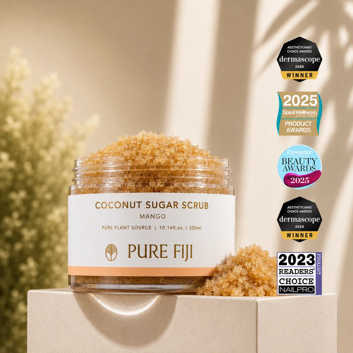 PURE FIJI COCONUT SUGAR RUB 300ml - AtsiHairSupplies