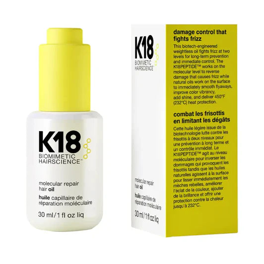 K18 DAMAGE SHEILD DUO + MOLECULE REPAIR HAIR OIL