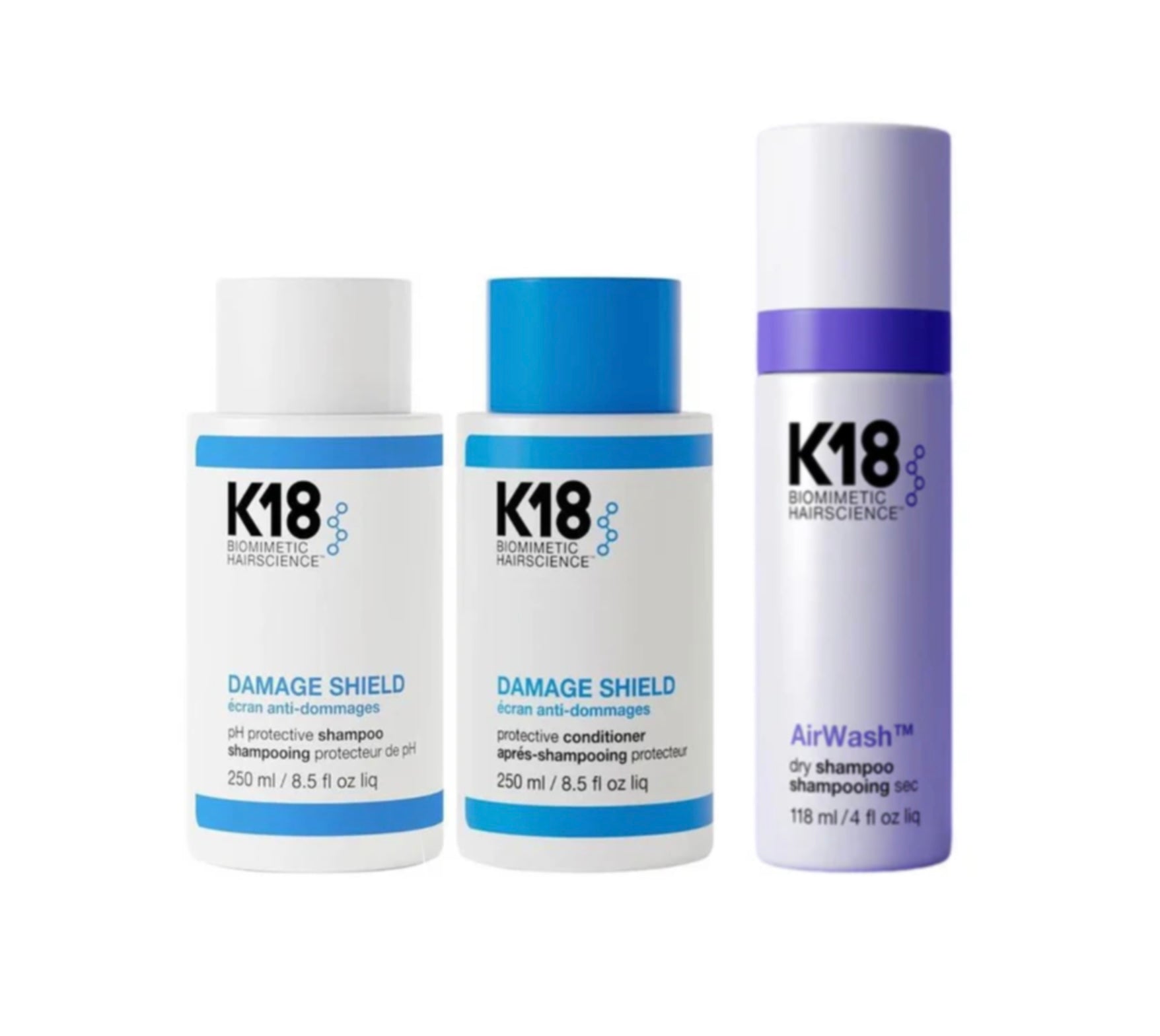 K18 DAMAGE SHEILD DUO + AIR WASH DRY SHAMPOO - AtsiHairSupplies