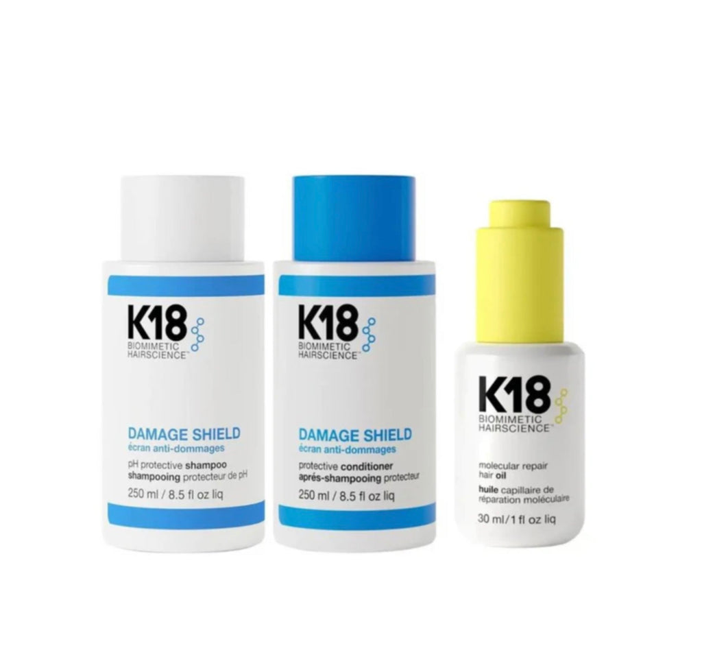 K18 DAMAGE SHEILD DUO + MOLECULE REPAIR HAIR OIL