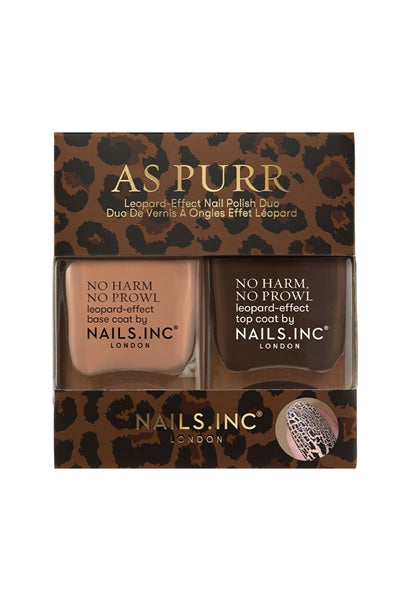 NAILS.INC LONDON As Purr Leopard Nail Polish Duo 2x14ml - AtsiHairSupplies