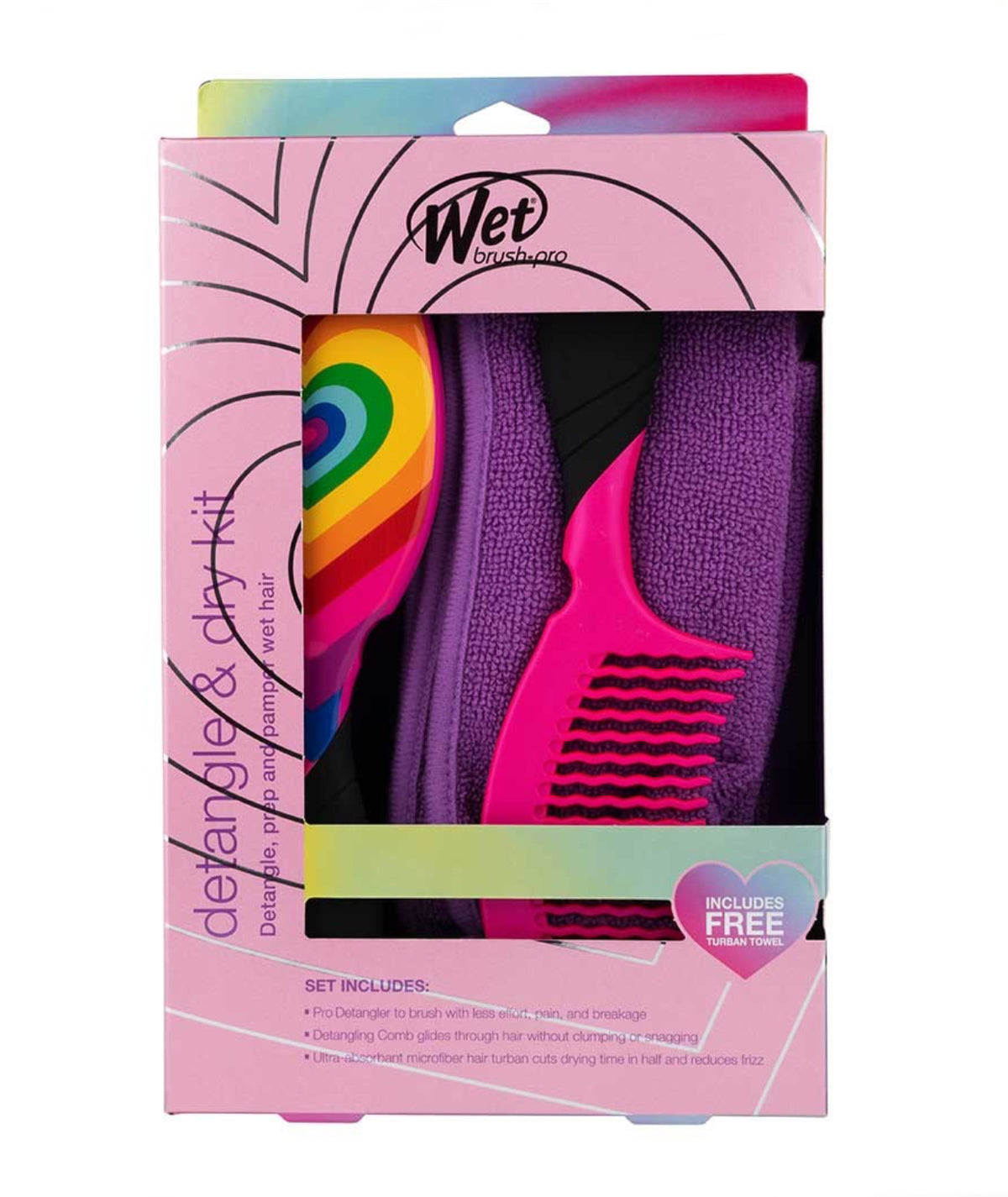 Wet Brush Detangle & Dry Kit