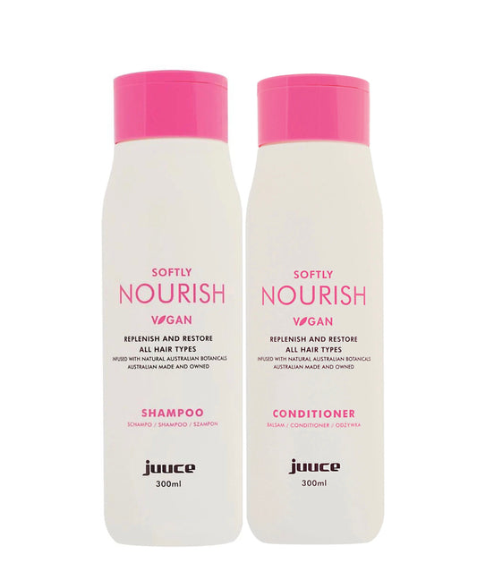 Juuce Softly NOURISH Shampoo and Conditioner 2x300ml - AtsiHairSupplies