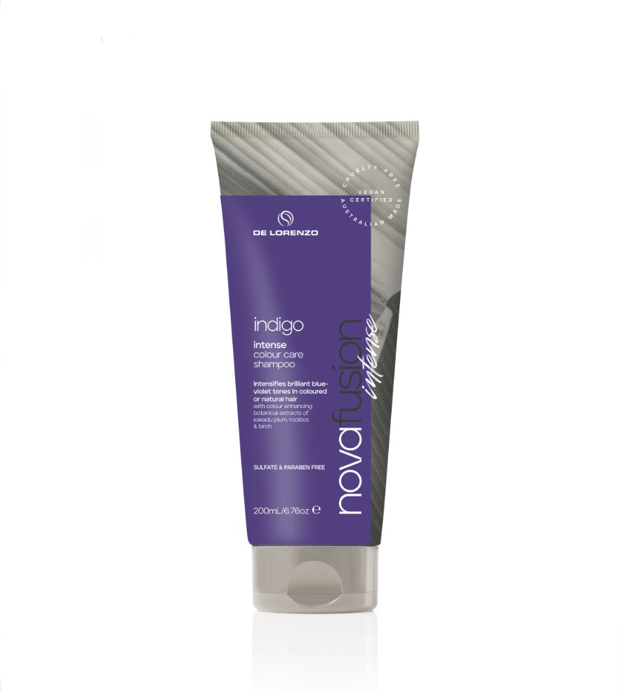 De Lorenzo INDIGO Intense Colour Care Shampoo 200ml - AtsiHairSupplies