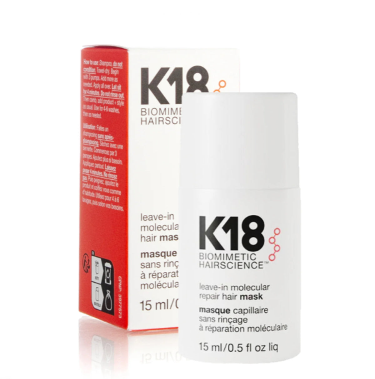 K18 Leave-in Molecular Repair Hair Mask 15ml