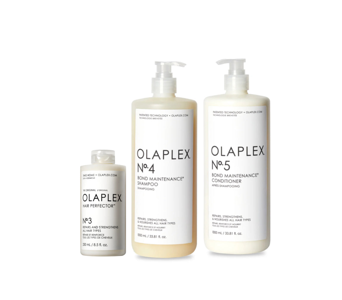 OLAPLEX TRIO BONUS SIZE Nº3 & SHAMPOO Nº4 & CONDITIONER Nº5 250ml &2x1000ml