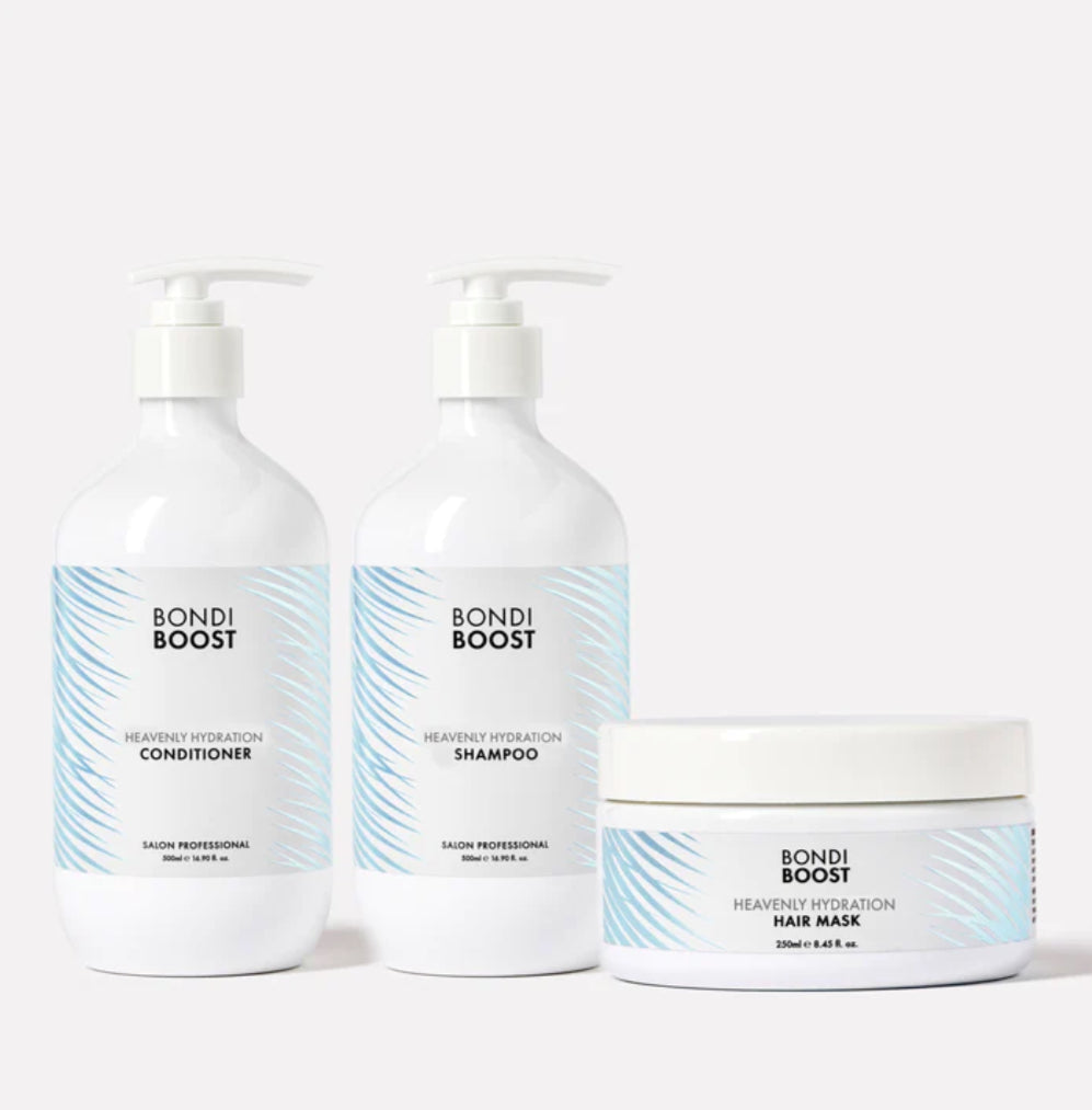 Bondi Boost Heavenly Hydration Shampoo & Conditioner & Hair Mask  Bundle - AtsiHairSupplies