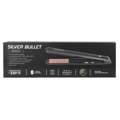 Silver Bullet Mobile Rechargeable Hair Straightener - AtsiHairSupplies