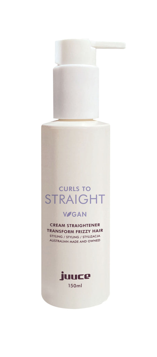 Juuce Curls To STRAIGHT Cream Straightener 150ml - AtsiHairSupplies