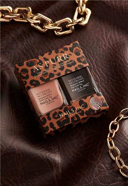 NAILS.INC LONDON As Purr Leopard Nail Polish Duo 2x14ml - AtsiHairSupplies